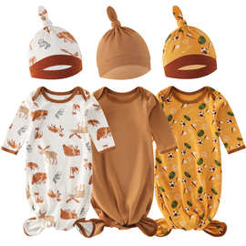 外贸欧美新生儿产房襁褓巾婴儿防踢被防惊跳睡袋儿童连体衣睡衣89