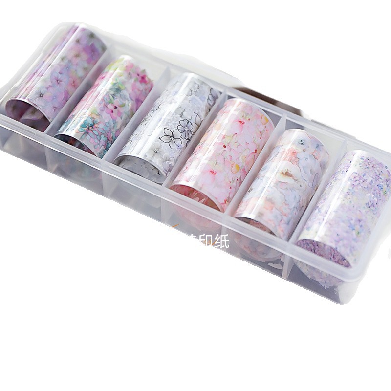 Nueva etiqueta de transferencia de arte de uñas flor mariposa papel de transferencia de encaje arte de uñas pequeño nuevo arte de uñas claro papel de transferencia de cielo estrellado al por mayor