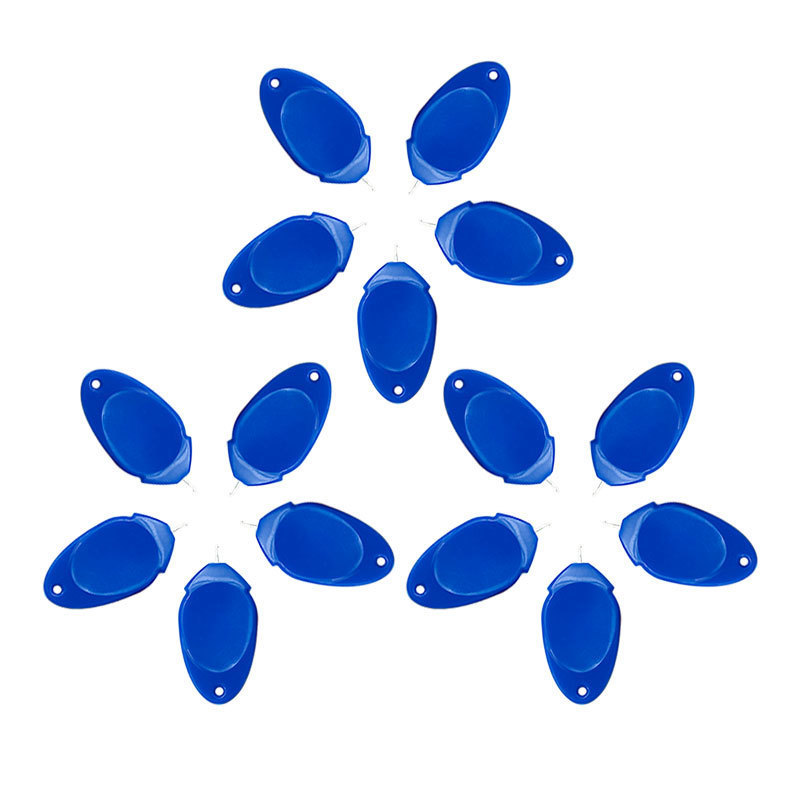 Herramienta de punto de cruz Dispositivo de enhebrado simple Dispositivo de plomo Precio único 50 piezas 1 corbata (desgaste de cuero de aluminio)