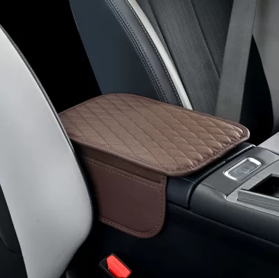 Protection Pad Cross-Border Labeling — Armrest box pad - coffee-color