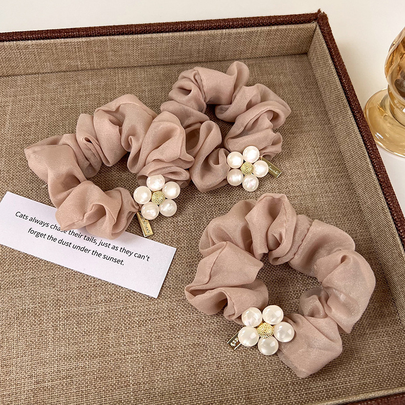 Fashion Flower Cloth Plating Hair Tie display picture 3