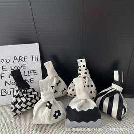 网红爆款小方包简约ins百变伴手礼针织包手提包化妆包背心托特包