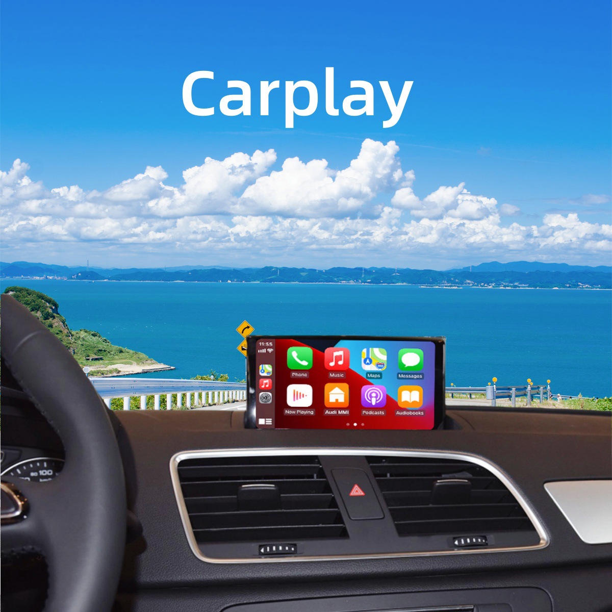 For Audi A6 support Hicar/Android auto/Youtube/wireless carplay decoder
