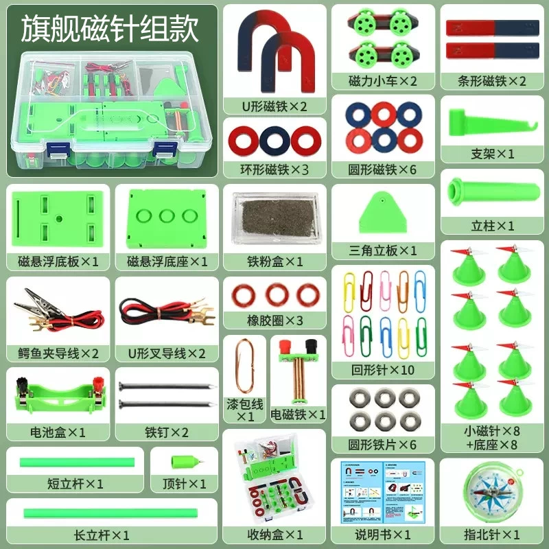 Magnetic set for elementary school students, children's teaching aids for teaching maths, training, science