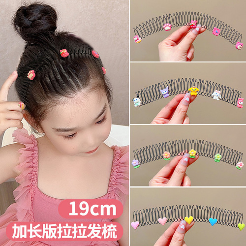 Hair Breakage Remover for Girls, Lala Hair Comb with Breakage Taming Hairband, Invisible Insert Comb Hair Clips for Girls, Hair Accessories