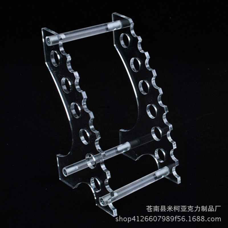 亚克力/PVC创意笔架 多孔双层试管架 文具店医院加厚定制