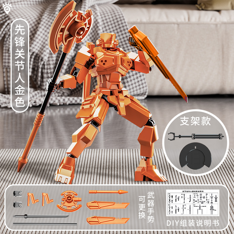 Juguete de modelo multiarticulable multi-mórfico transfronterizo ángel articulado humano descomprimido robot de quinta generación