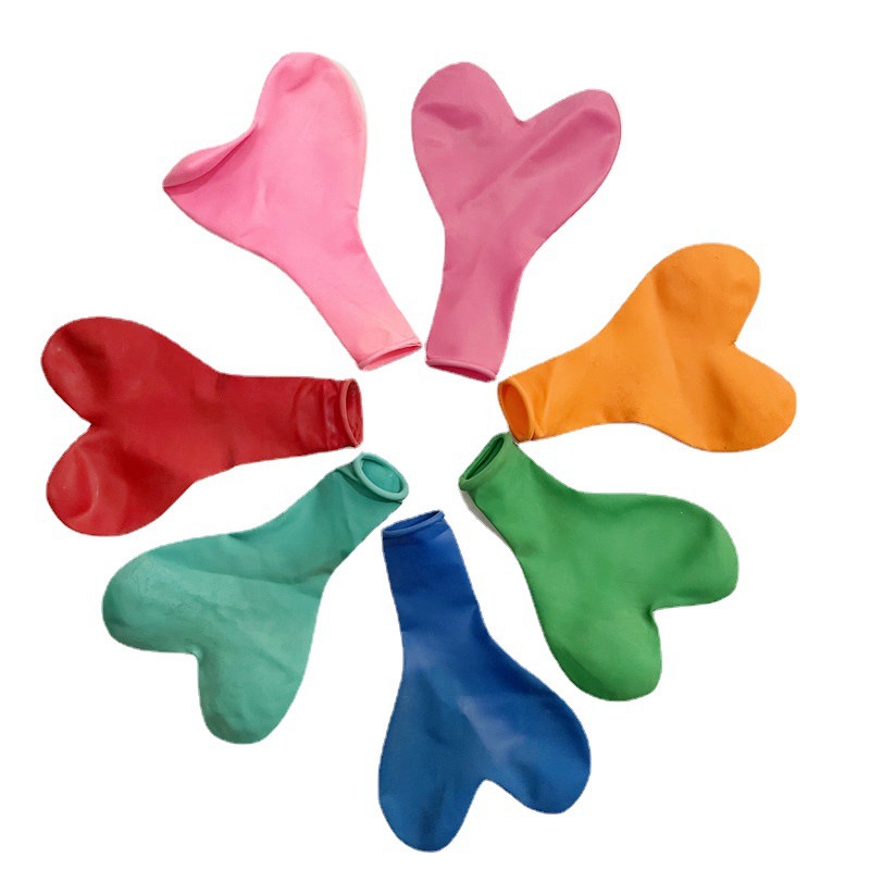 Matte 2.2 grams 10 -inch love -shaped latex balloon wedding supplies…