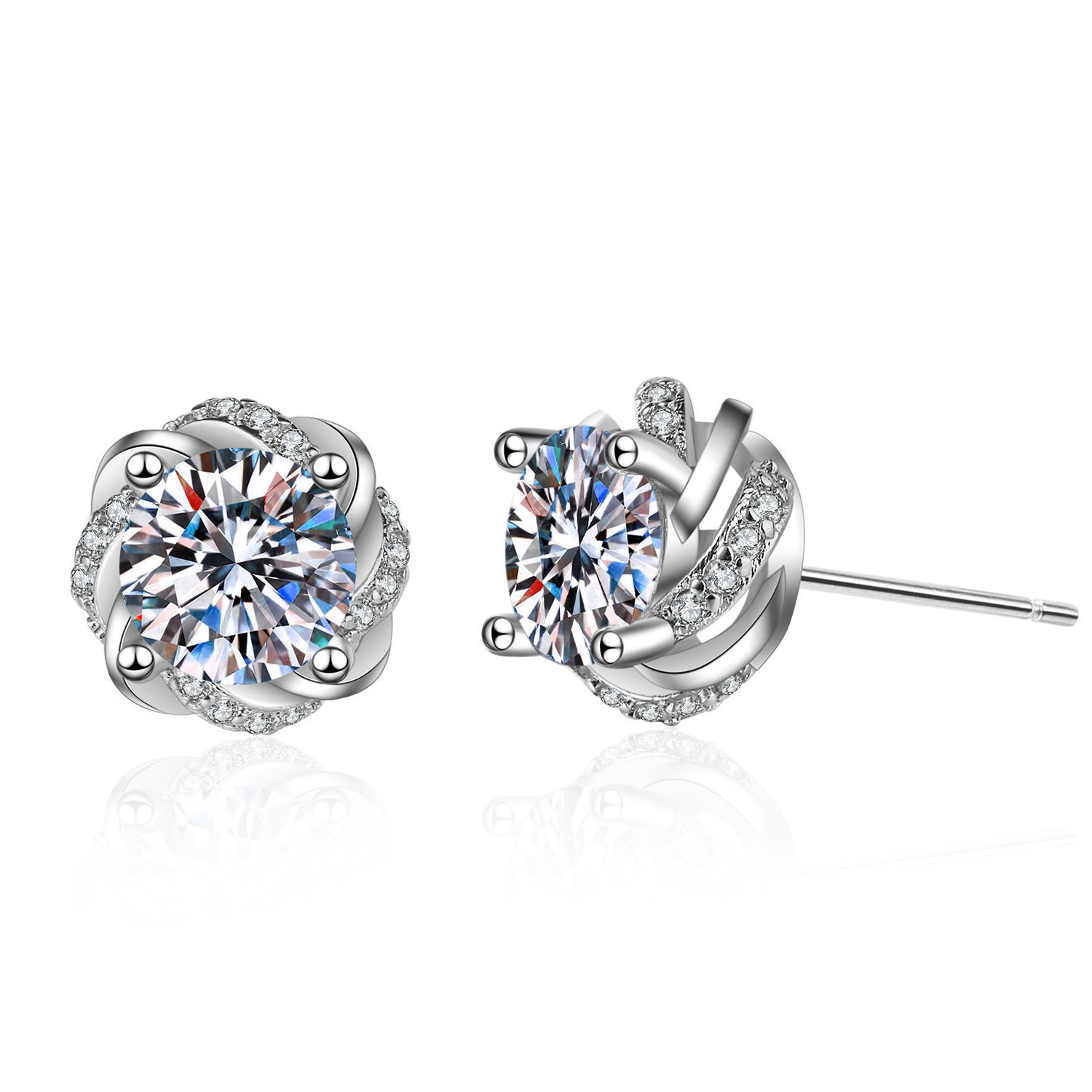 E49 windmill stud earrings [1 carat]