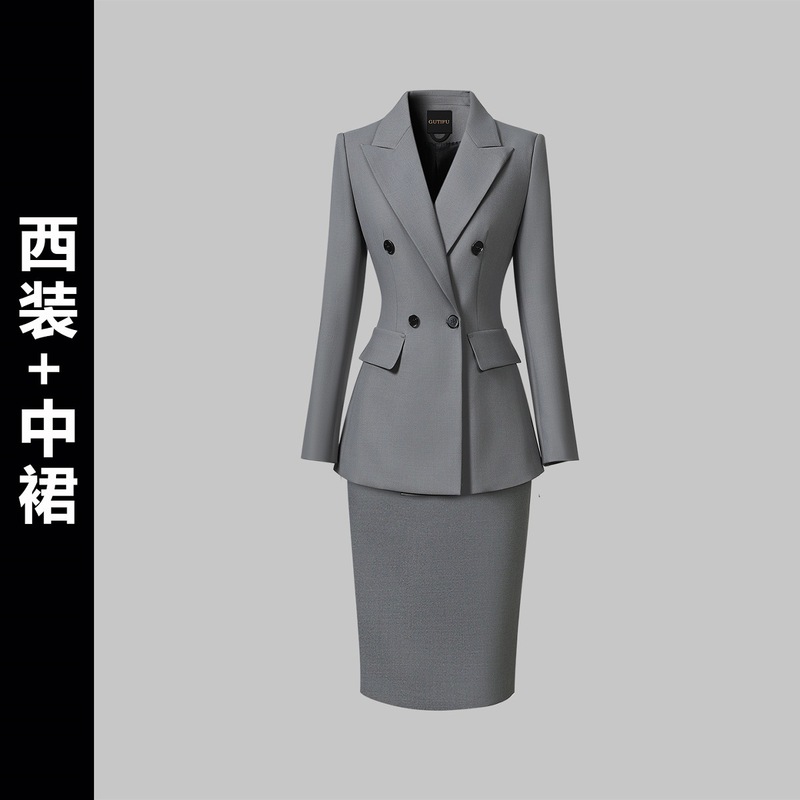 职场西装外套女2025新款高级感时尚通勤面试商务西服正装职业套装|undefined