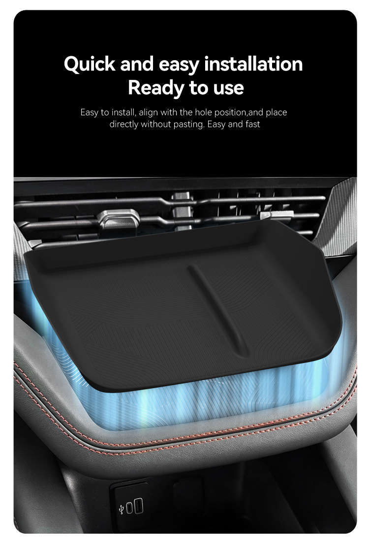 Suitable for 26 Explorer models, central console storage silicone mat, EXPLORER protective anti-slip mat, car-specific accessories for modification