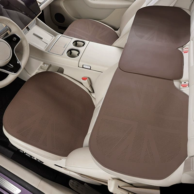 Seat cushion, seat cover Amazon Car Summer Universal - charming-coffee-front-and-rear-seat-cushion-3-piece-set