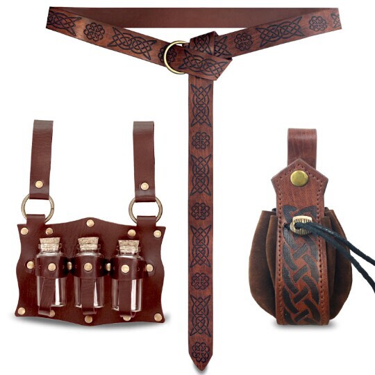 Cross-Border In-Stock Medieval Halloween Costume Accessories Set Celtic Carnival Viking Knight Cosplay