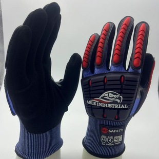 13-Pin Cutting A5 Grade Labor Protection Gloves Thickeneded Wear-Resistant Breathable Anti-Slip Construction Site Construction Durable Genuine