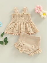 H 15302 Cotton Mesh High Temperature Dyed Apricot Lace ��ɫ