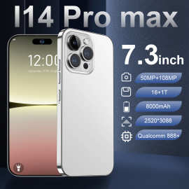 跨境热销I14promax智能手机现货安卓3+64G高清外贸6.82寸双卡谷歌