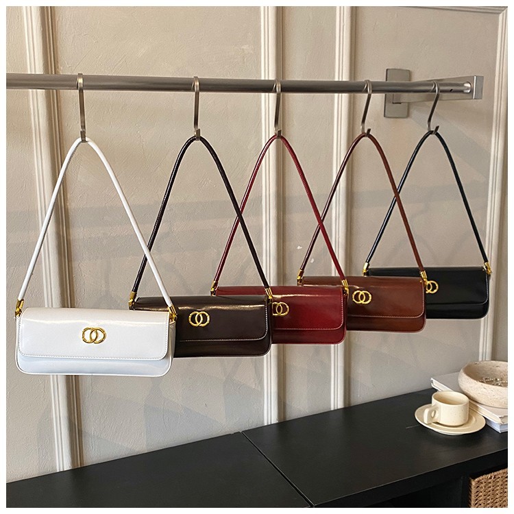 Borsa a spalla vintage donna stile francese baguette modello_voghion.com