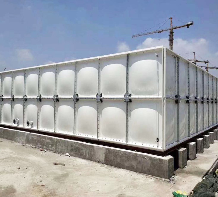 厂家现货模压玻璃钢水箱 组合保温玻璃钢消水池 SMC方形生活水箱