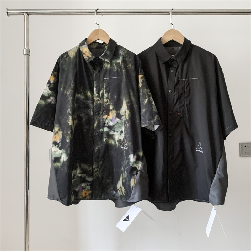 And Co-Branded Roa Mountain Series Outdoor Functional Wind-Resistant Quick-Dry Breathable Short-Sleeve Camouflage Shirt for Men and Women with Cooling Effect