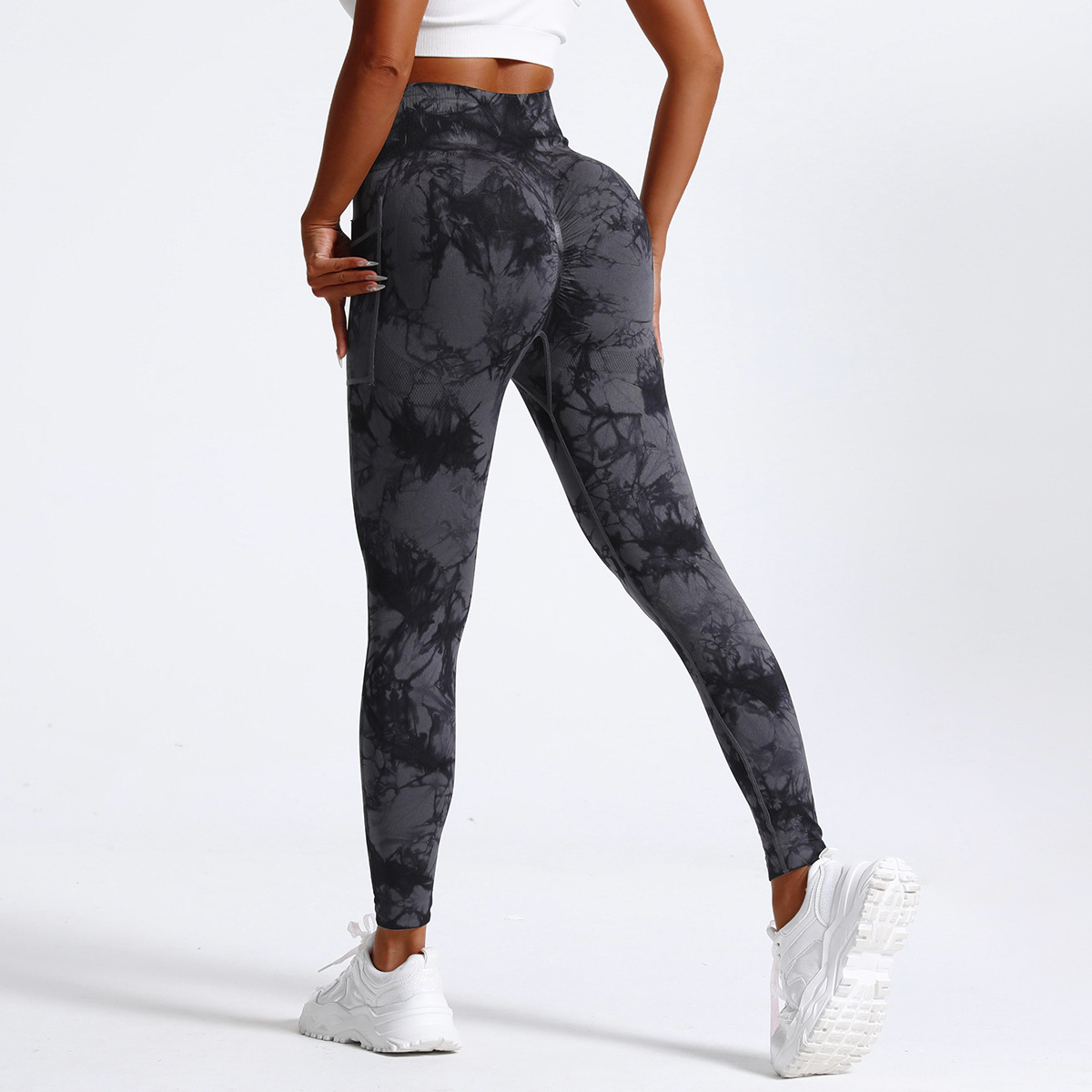 Tie - Dye negro y gris