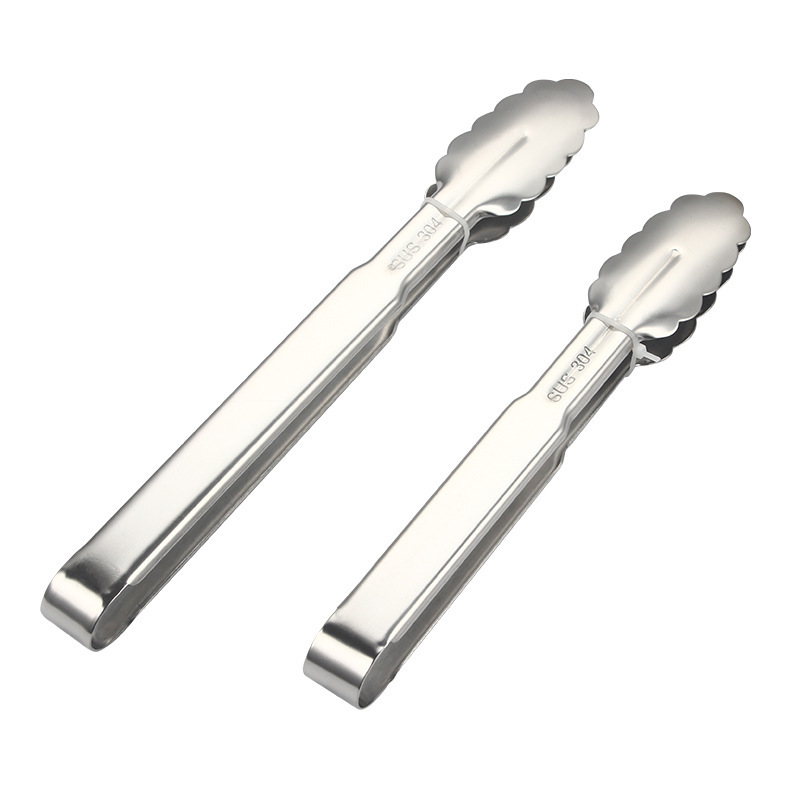 Spot 304 extra thick stainless steel lotus clip kitchen food clip barbecue steak clip barbecue clip food clip