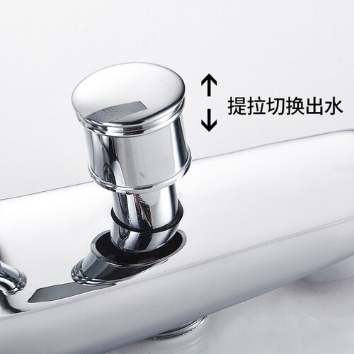 All copper body triple shower faucet antifreeze bathtub faucet alloy mixing valve shower shower hot and cold faucet