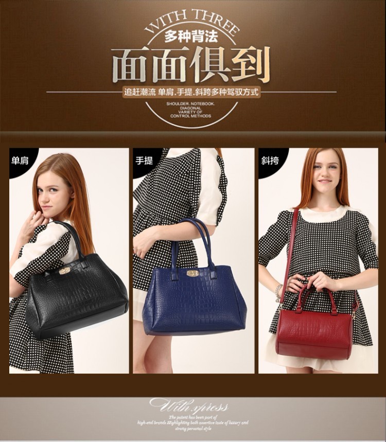 The first generation of the classic cross-border women's bag, the crocodile pattern mother-and-child bag five-piece set, single-shoulder crossbody handbag for Spring 2024 is now available undefined