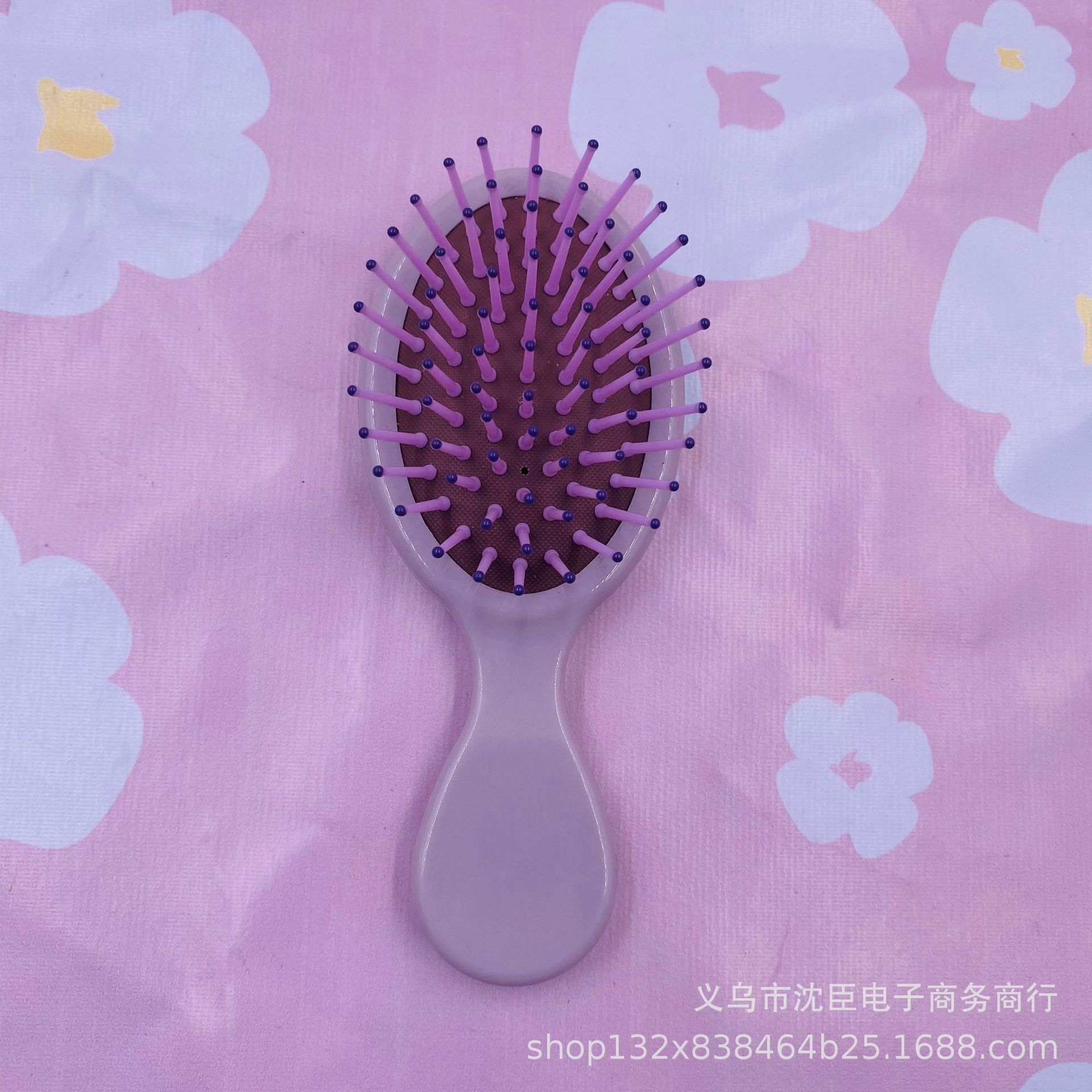 Nuevo color macaron cojín de aire peine airbag masaje peine lindo pelo liso plegable crema pegamento portátil peine color caramelo