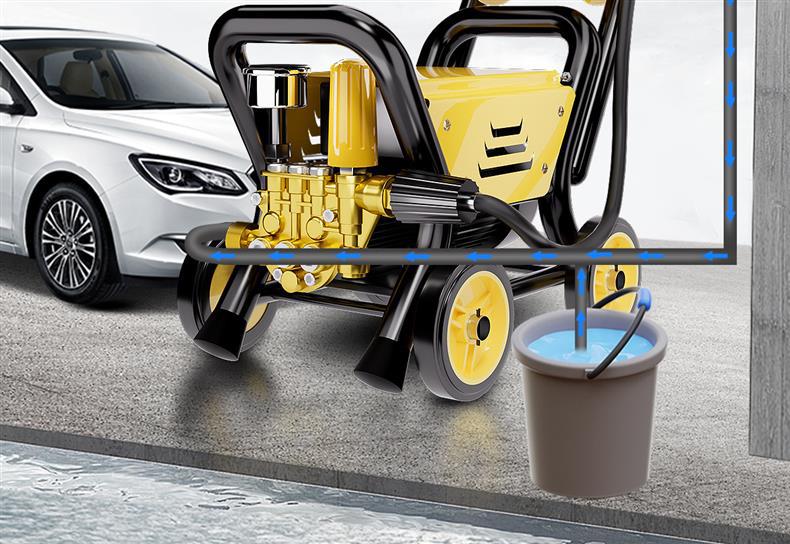 Factory direct car washer 220V portable household high-power high-pressure water pump water property small cleaning machine