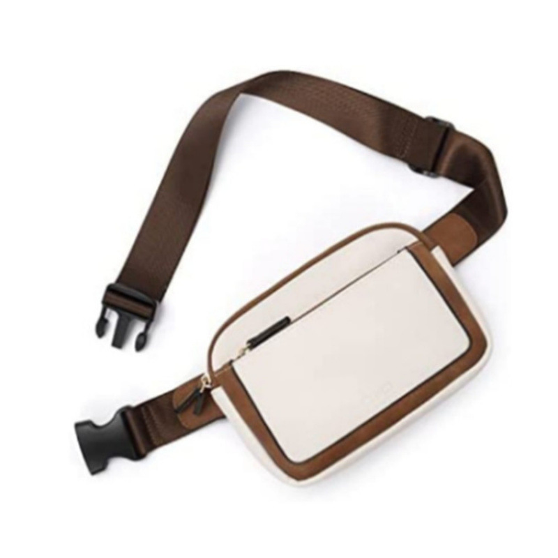 Bolsa de cinturón de cuero para mujer de estilo explosivo en stock Bolsa de mensajero Riñonera Correa de hombro ajustable Riñonera de cuero artificial para mujer