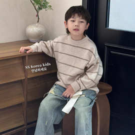 童装男童毛衣2025新款儿童秋装超韩针织衫男孩100羊毛衫高级货