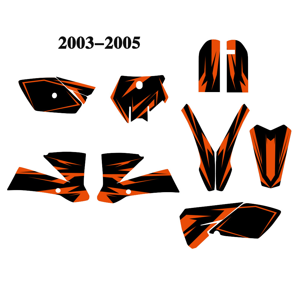 Aplicable para SUV Motocicleta fondo gráfico Modificación Personalidad pegatinas KTM SX85 2003 - 2012
