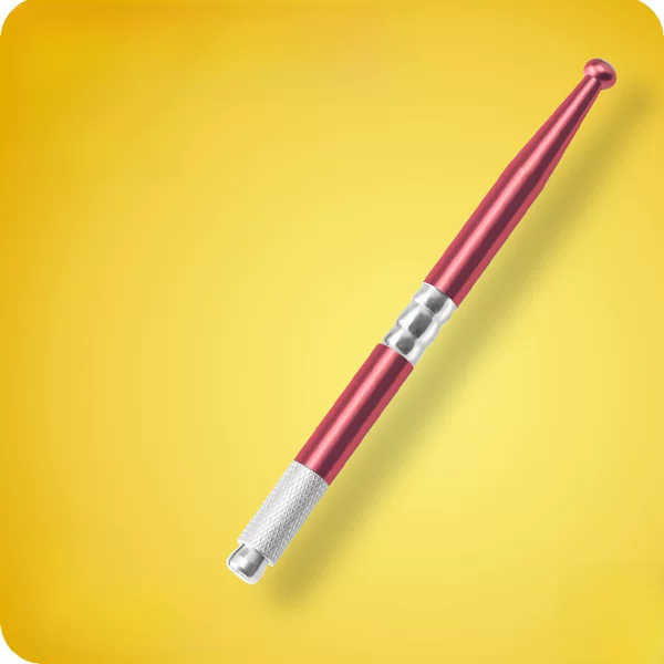 Factory direct single head ball embroidery pen No.1 eyebrow pencil metal line embroidery handmade pen semi-permanent