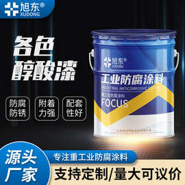 户外栏杆桥梁防腐防锈醇酸调和涂料量大室外钢结构金属醇酸磁涂料