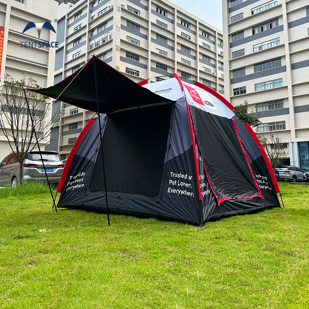 天幕帐篷户外一体露营帐篷设备 便携式折叠露营野餐防晒遮阳帐篷