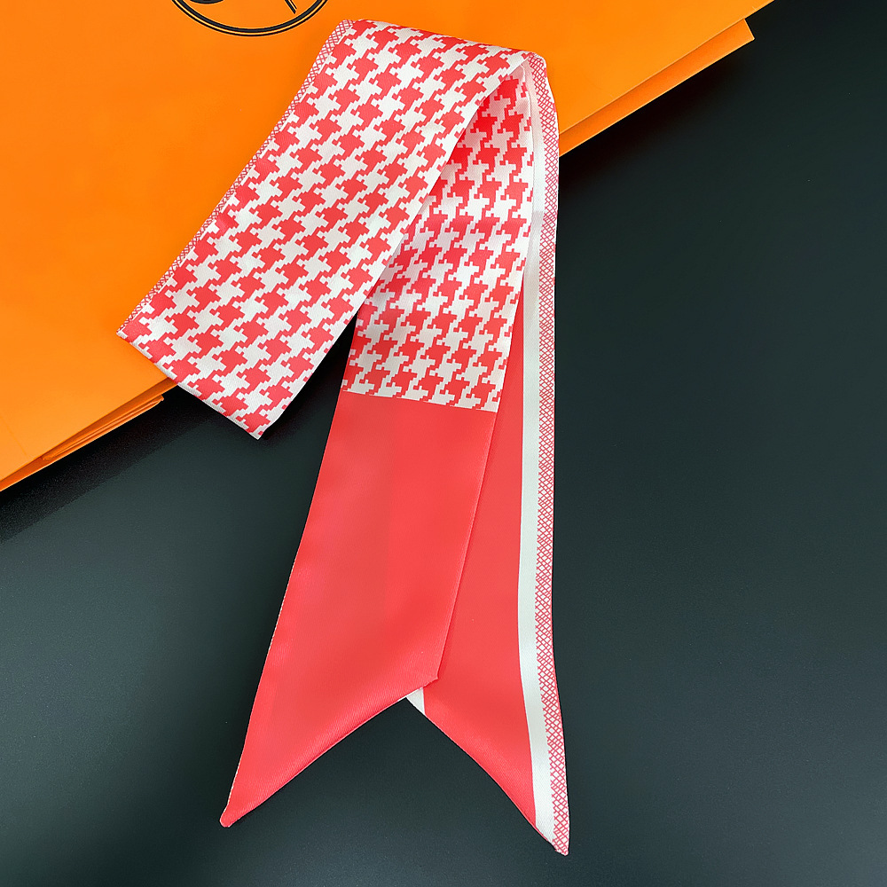 2025 nuevo estilo D bolsa atada bufanda de seda Dai Fei bolsa envuelta asa seda twilly tira larga y estrecha correa correa para el cuello cinta