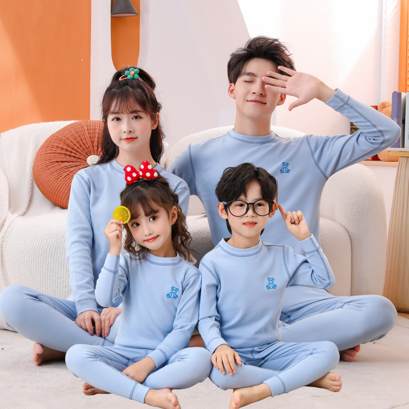 Xi-Shusong 속옷 세트) 라이트 블루 곰