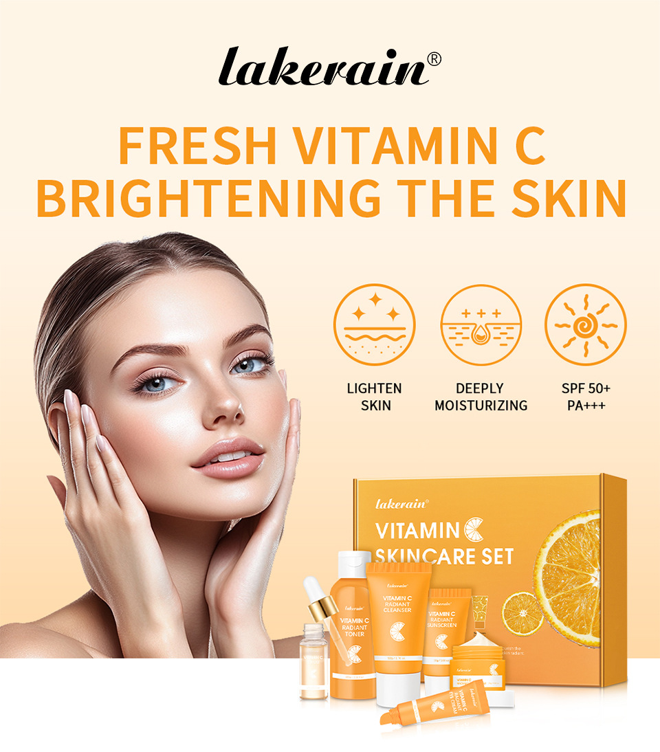 lakerain Vitamin C Skin Care Set - Refreshing Skin Care Facial Set details Picture