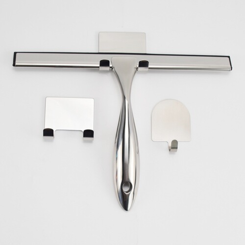 Home wholesale glass scraper manual stainless steel glass brush window wiper water scraper cleaning tool bathroom glass scraper