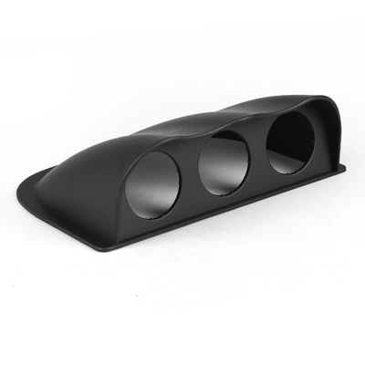 Car Modification Instrument Panel Cover automobile instrument - three-holes-black