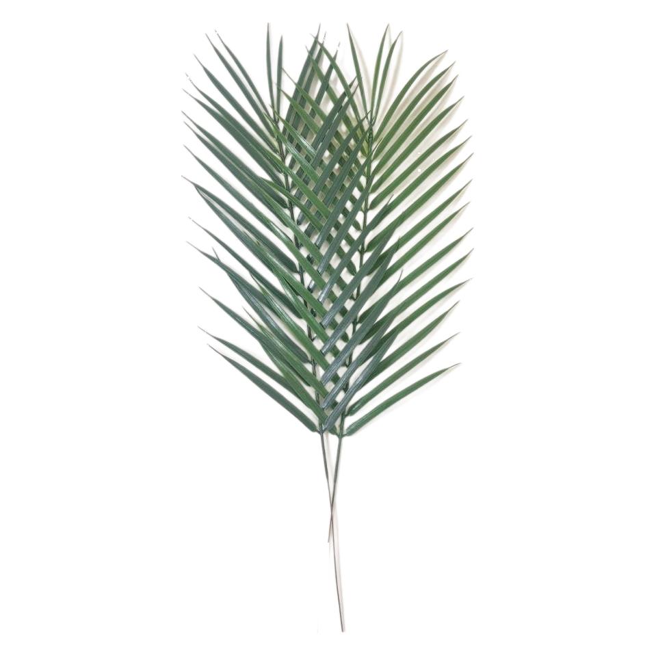Cross -border artificial plant artificial palm leaf single tablet iron tree leaves fake palm -part high -pipe green plant fern jungle 5