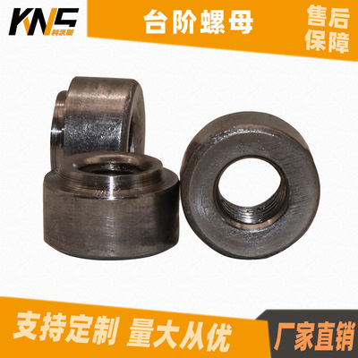 定制圓柱形台階螺母 汽車零配件 4.8級冷墩通孔鎖緊母