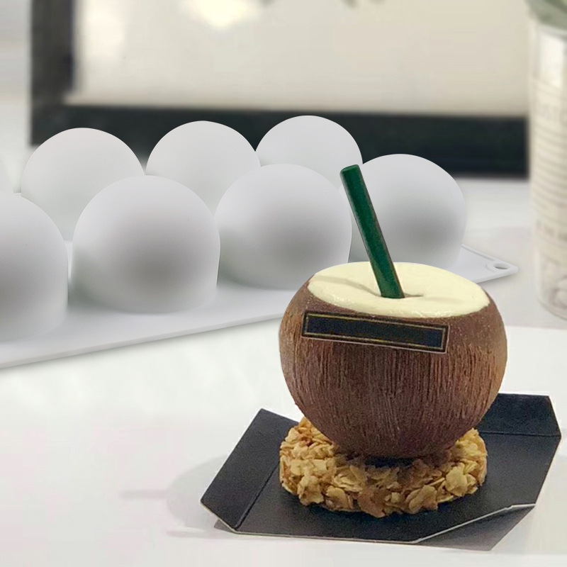 8連高圓球蛋糕模15連慕斯硅膠模具35連圓形冰格巧克力模