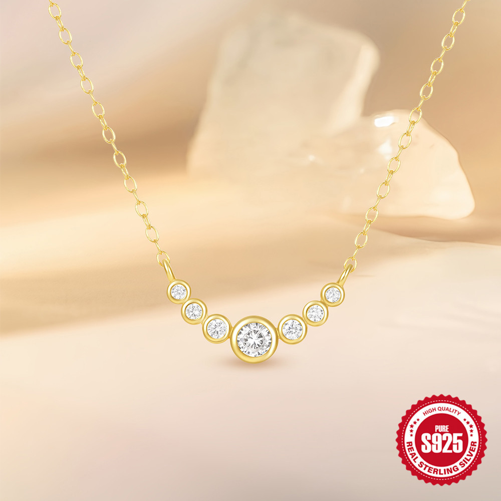 1 Piece Quantity 925 Sterling Silver Geometric Letter Pendant Necklace