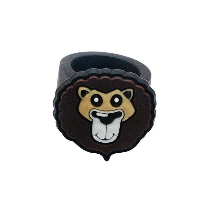 Cartoon Style Geometric Animal Pvc Epoxy Rings display picture 2