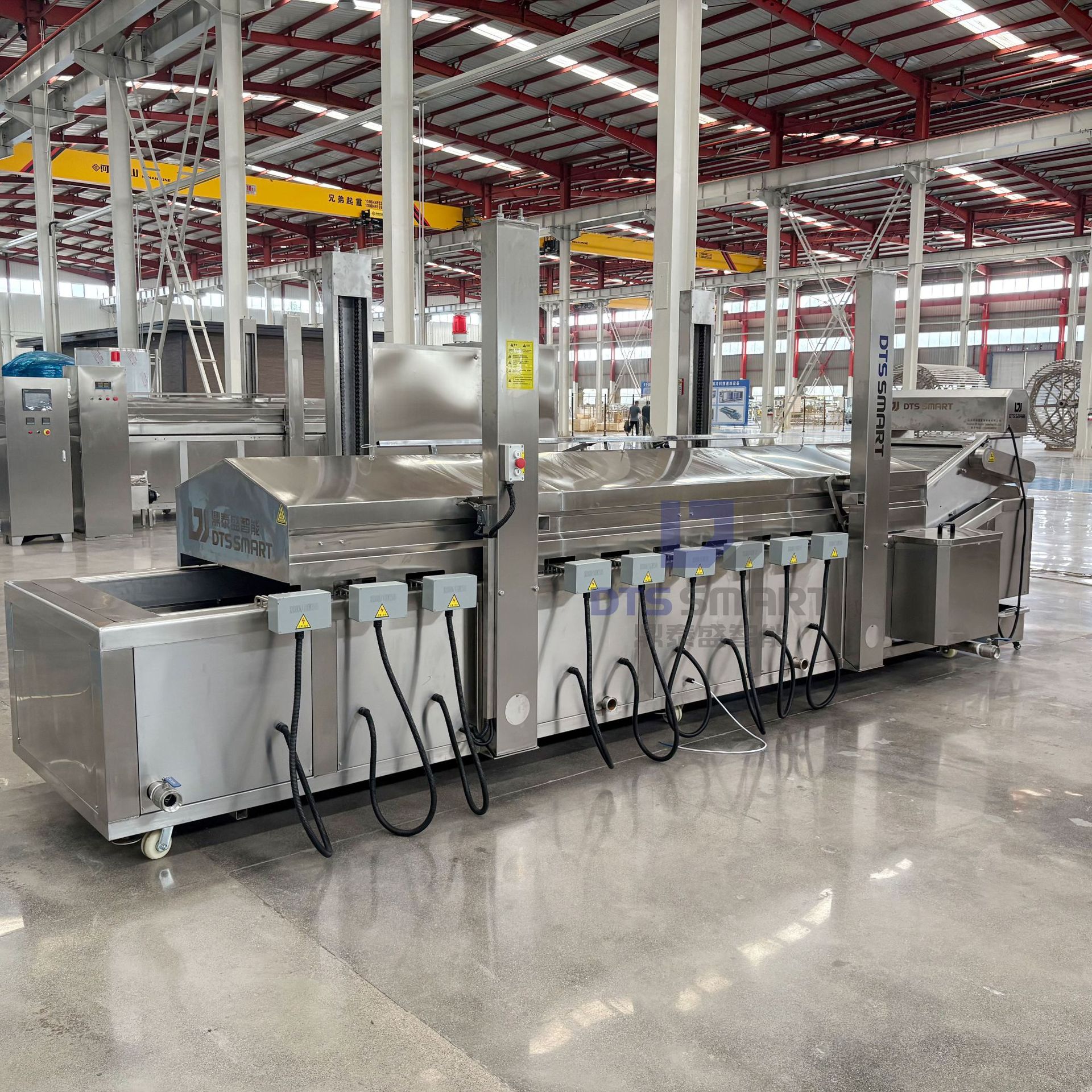 Jinan línea de producción de frita de carne de ciruela de carne de frita a gran escala línea de ensamblaje