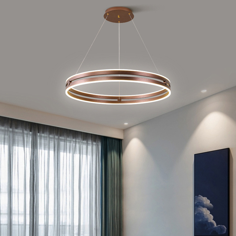 Modelo de comedor lámpara de lujo simple lámpara del dormitorio de lámpara muy redonda modelo de sala de estar diseñador de Italia del norte