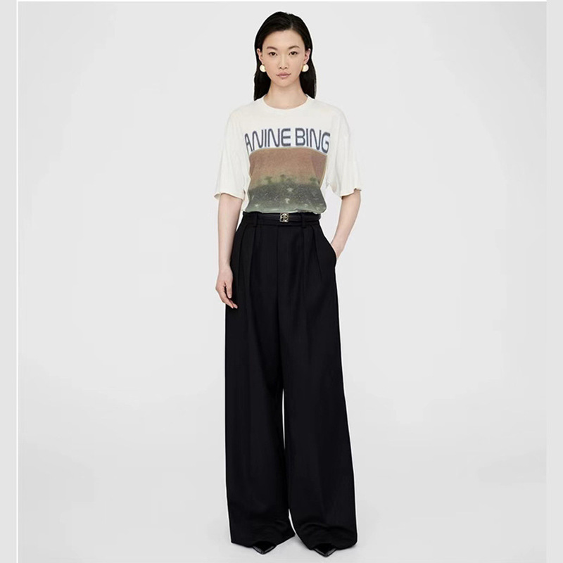 04 Summer New North American Niche AB Oil Painting Digital Printing Wear-out Old Women's Round Neck Cotton Short Sleeve T-Shirt 04 Summer New North American Niche AB Oil Painting Digital Printing Wear-out Old Women's Round Neck Cotton Short Sleeve T-Shirt