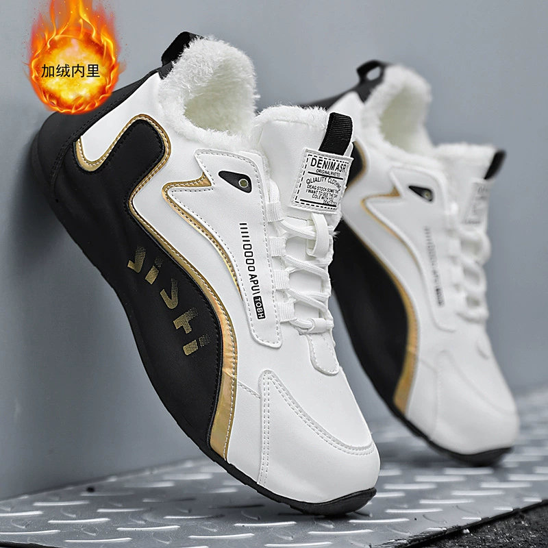 Трансграничная мужская обувь большого размера высокая хлопковая обувь мужская зимняя теплая и бархатная повседневная обувь внешняя торговля модная спортивная обувь