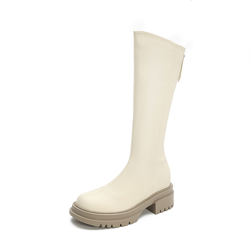 Long for women in autumn winter 2024, new small stature, inner height increase, knight boots, niche thick soles, slanted_voghion.com